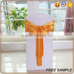 Cheap Satin Chair Sashes for Wedding Deco thumbnail-3