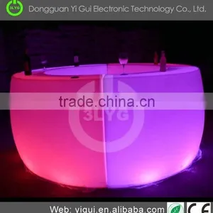 Waterproof Modern Glass Plastic Led Lighted Bar Counter Table thumbnail-1
