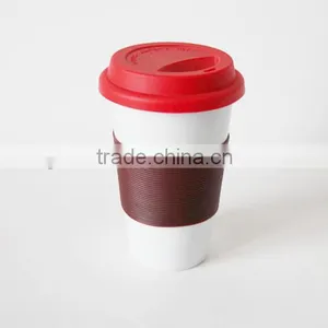 Ceramic Coffee Mug With Lid thumbnail-1