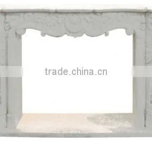 White Marble Fireplace For Carved Fireplace thumbnail-1