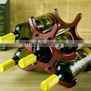 Wholesale Home Furniture 6 Wooden Wine Racks thumbnail-1