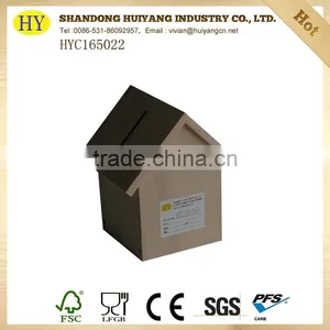Christmas Gift Unfinished Cheap Wooden Money Box thumbnail-6
