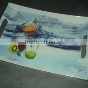 2015 Fashion Pattern Handled Melamine Tray thumbnail-1