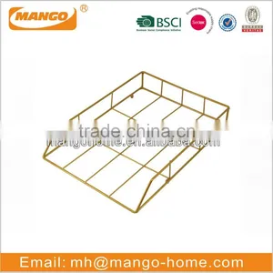 Gold Iron Office Table Letter Holder thumbnail-6