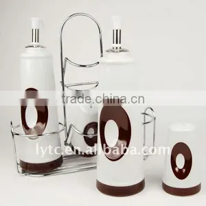 Ceramic Spice Jar With Metal Stand thumbnail-2