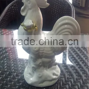 700ml Ceramic Rooster Wine Bottle thumbnail-3