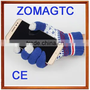 China Wholesale Softtextile Touch Gloves Knitted Touch Sensitive Gloves thumbnail-2