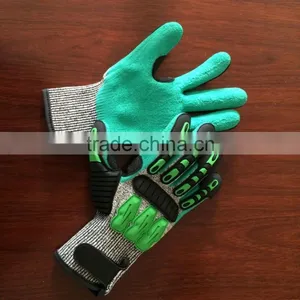 Cut Resistance Gloves ! TPR Back Impact Gloves thumbnail-2