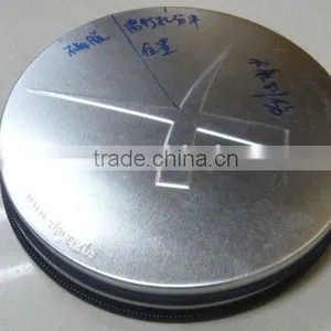 Round Metal CD Case With Zipper Closure thumbnail-1
