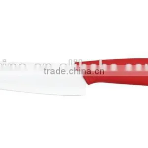 6" Cleaver and 6"Chef and 3"Paring of Ceramic Knives With a Peeler thumbnail-2