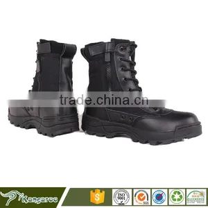Wholesale Black Military Pilot Rubber Combat Boots Men thumbnail-3