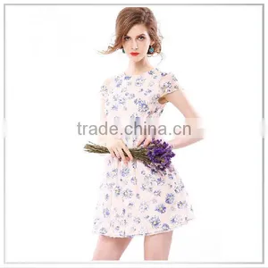 Customized 2014 New Design Digital Printing Commuter Outfit Cotton Skirt thumbnail-1
