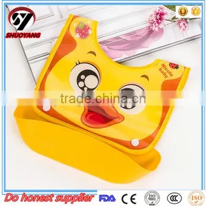 SHUOYANG Wholesale Custom Waterproof Baby Bibs Plastic Back Baby Bib Silicone Cotton Bib for Baby thumbnail-1