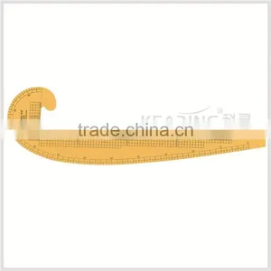 Kearing Brand, 60cm & 40cm Economical Multifunctional Ruler, for Fashion Design Market, Flexible Transparent Yellow Ruler #6501B thumbnail-1