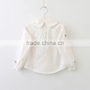NEW Pictures of Girls Cotton Tops Wholesale Kids Weekday Fashion Back Neck Blouse Designs thumbnail-4