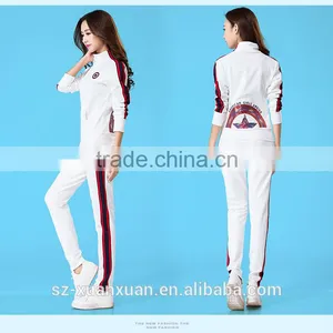 Wholesale Black and White High Quality Fit Slim Girl's Sportswear 2016 thumbnail-5