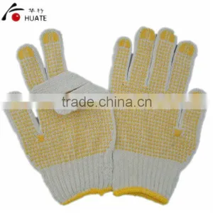 PVC Dotted Cotton Safety Knitted Work Gloves thumbnail-1