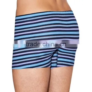 Factory Price Cotton Knit Fabric Stripes Boxer Briefs Custom Boxer Shorts thumbnail-2