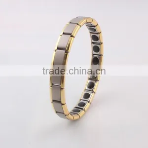 Black Gun Plating Bracelet Jewelry Italian Link Cicret Mens Bangle Stainless Steel Bracelet for Men thumbnail-3