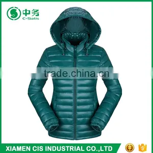 Fashion Style Winter Lightweight Womens Hooded Down Jacket for Sale thumbnail-5