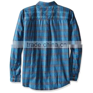 2016 Pure Cotton Casual Shirt Men's Flannel Plaid Shirt thumbnail-4