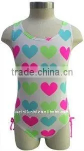 Children Knit Printed Poly/Lycra Swimming Dress thumbnail-1