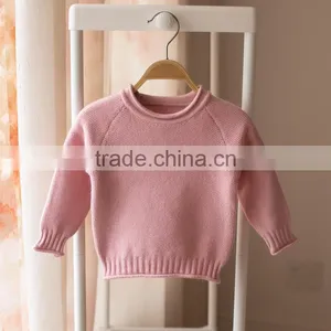 S32892W Children Sweater Knitted Sweater Pure Color Pullovers Sweaters thumbnail-5
