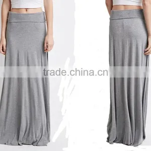 Latest Elegant Design Classic Fold-over Long Skirt/long Maxi Dress thumbnail-3