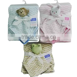 Baby Coral Fleece Blanket With Toy/baby Soft Toy Blankets/baby Soft Thick Fleece Blanket thumbnail-1