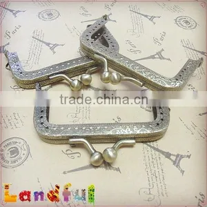 8cm Antique Bronze Metal Coin Purse Frame Clutch Purse Frame thumbnail-3