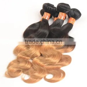 Best Selling Cheap Two Tone Body Wave Colored Brazilian Hair Weave For Sale thumbnail-4