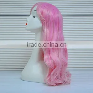 Wholesale Cheap Short Pink Synthetic Wig,Crazy Long Cosplay Wig For Party thumbnail-4