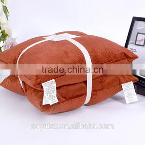 Customized Quilt Design Decorative Pillow, Solid Micromink Pillow Set, Pillow Set Made in China thumbnail-1
