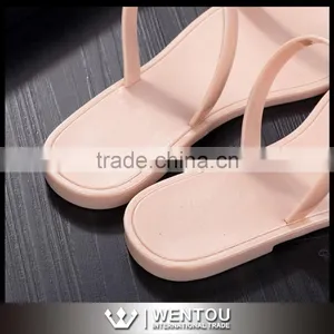 Wholesale Fashion PVC Two Strap Women Sandals thumbnail-4