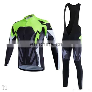 Popular Cycling Jersey Set Long With Mountain Bike Shorts thumbnail-2