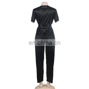 One Size Wholesale 3 Piece Nighty Satin Lingerie thumbnail-6