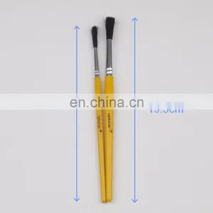 Short Wooden Handle Artist Bristle Paint Brushes thumbnail-3