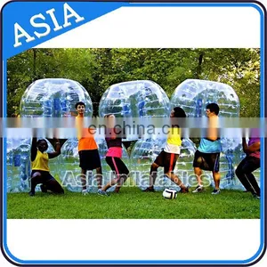 Factory Low Price 100% Pure 0.8mm TPU Loopy Soccerball, Indoor Football, Human Bumping Ball thumbnail-2