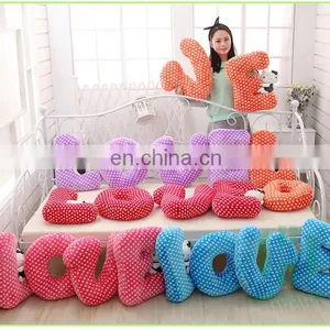 HI CE Latest Wholesale Valentine's Day Custom Letter Love Shaped Pillow for Sale thumbnail-4
