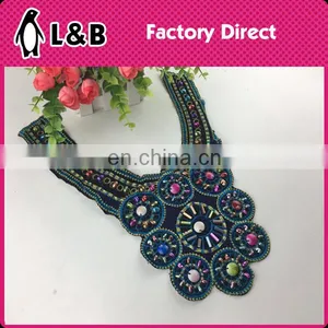 Handmade Embroidered Neckline With Bead Wholesale Decorative Neck thumbnail-1