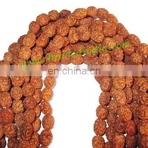 Rudraksha Beads String (mala) 3 Mukhi (three Face), Size: 10mm Thickness thumbnail-1