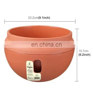 Beautiful Dropshipping Fashion Hanging Plastic Flower Pots Hanging Pots Flower Pot With Hanging Chain Random Color Delivery thumbnail-2