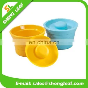 Silicone Flodable Food Bowls thumbnail-1
