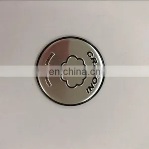 Round Cap Labels Embossed Alloy Logo thumbnail-3