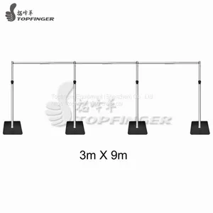 3m x 9m Aluminum Wedding Backdrop Stand Poles Pipe And Drape 2.0 For Sale thumbnail-1