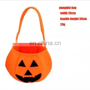Hot Sale Felt Pumpkin Bag With Halloween Kid Gift thumbnail-6