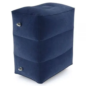 Professional Supply of Square Flocking Inflatable Rest Footstool thumbnail-2