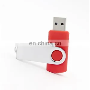 Factory Hot Selling Swivel u Disk Customized Logo Plastic Pendrive 16g 32gb Twister USB Flash Drive thumbnail-2