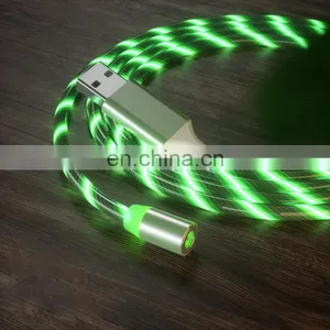 Shenzhen Data Line Newest 2020 Golden Sky Colorful Nylon 1M Micro Usb Type-C Ios Cable 3 In1 Fast Charge Cellphone Data Line thumbnail-1