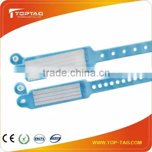 13.56MH Disposable Rfid ID Wristband Pvc Wristband for Identification thumbnail-1